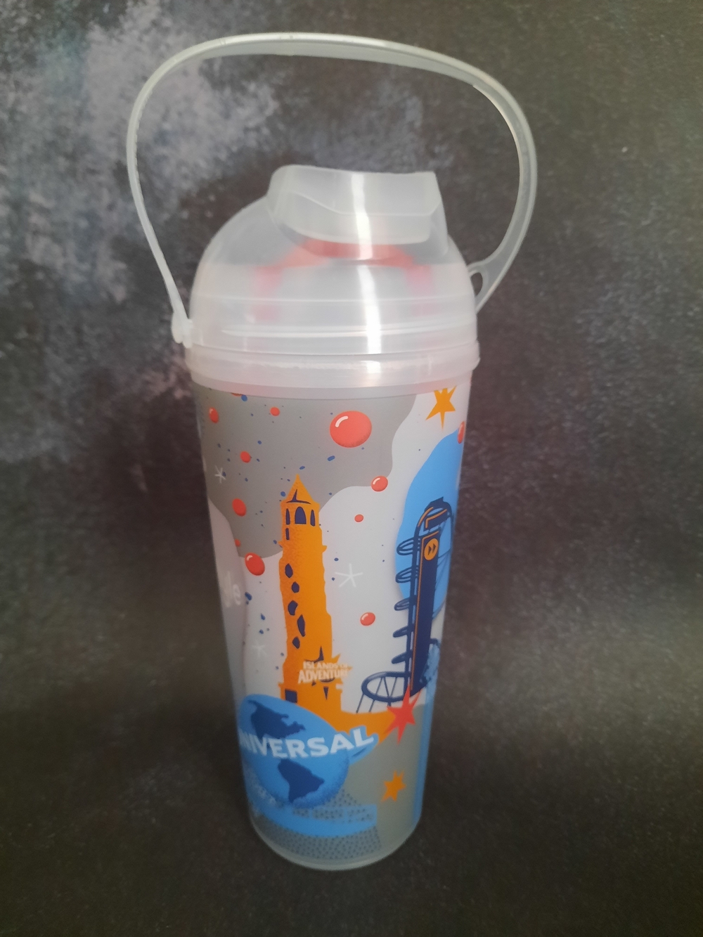 Universal Studios Drink Tumbler with Handle and Straw Refillable